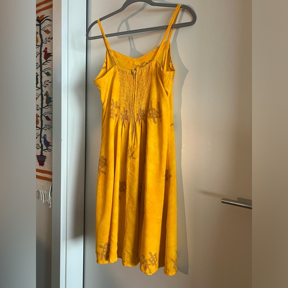 Rouche + Zip back Deity Dress - subtle tie dye - Picture 3 of 4